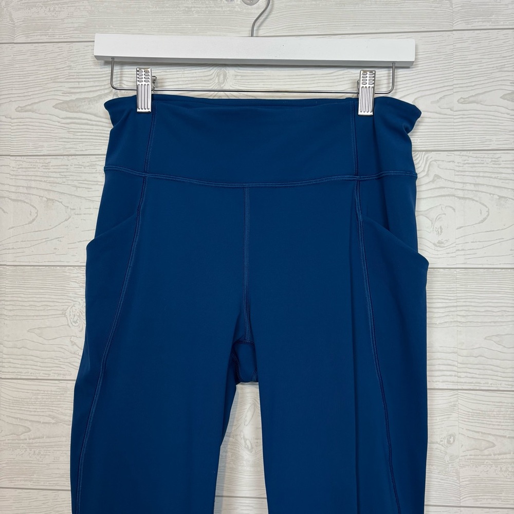 Lululemon Time To Sweat Tights Deep Marine Size 8 - Picture 9 of 11